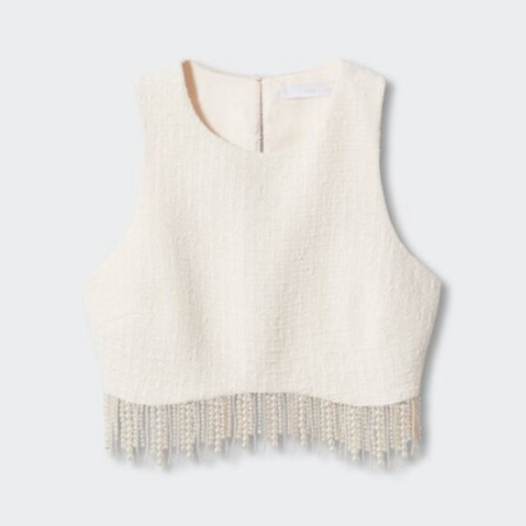 Under Pearls Cropped Top - Picture 1 of 8